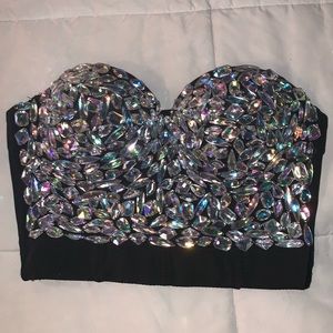 Sequin Crop Top